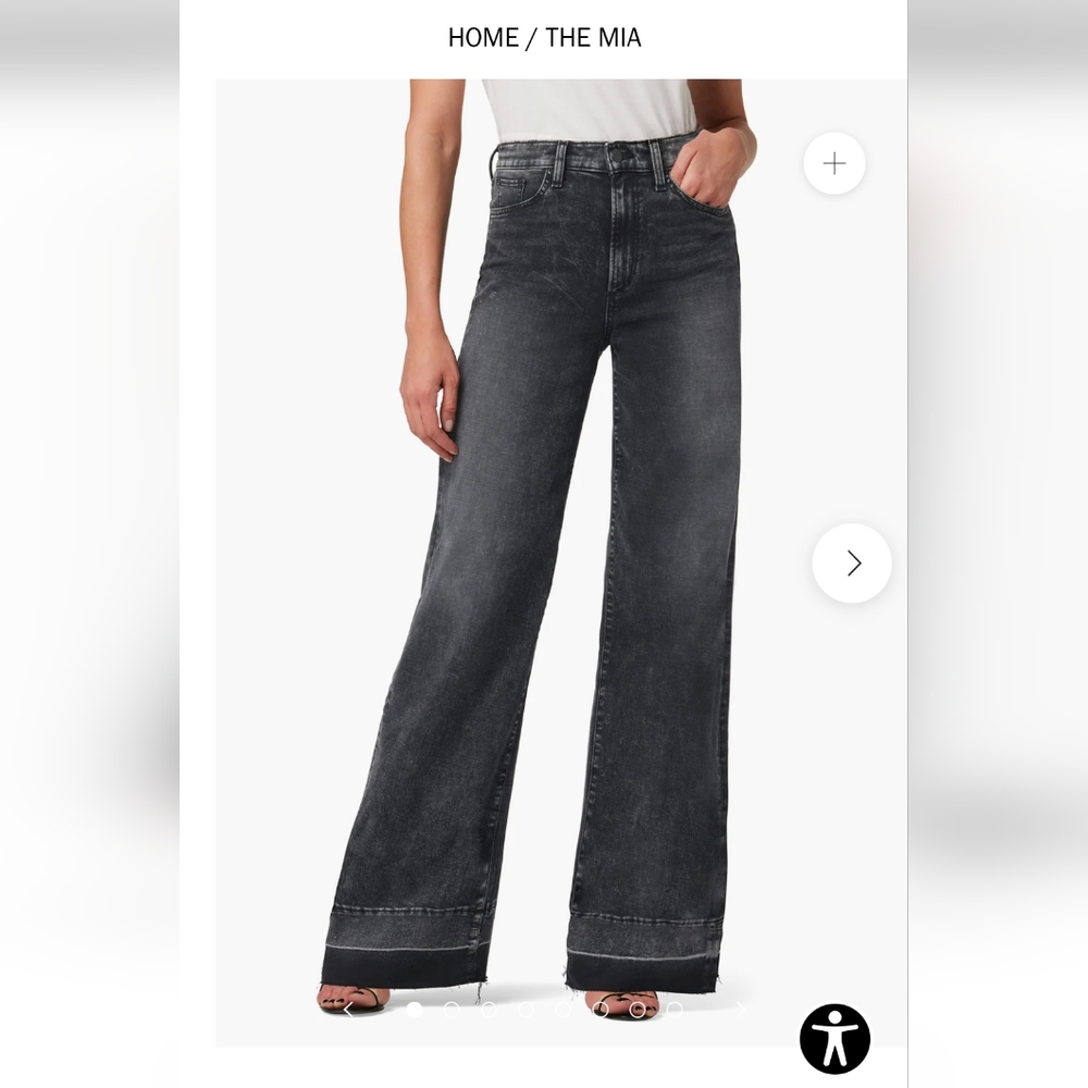 NWT Joe's Jeans The Mia High Rise Wide Leg